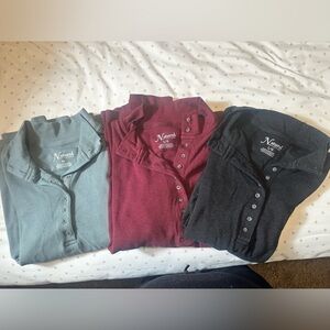 BUNDLE OF 3 WOMENS HENLEYS/.    1FOR 12$ OR 3/30$